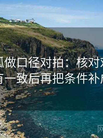 读茶杯狐做口径对拍：核对对比口径有没有一致后再把条件补成清单