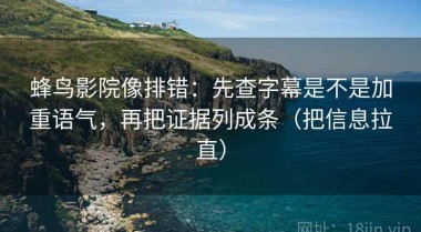 蜂鸟影院像排错：先查字幕是不是加重语气，再把证据列成条（把信息拉直）